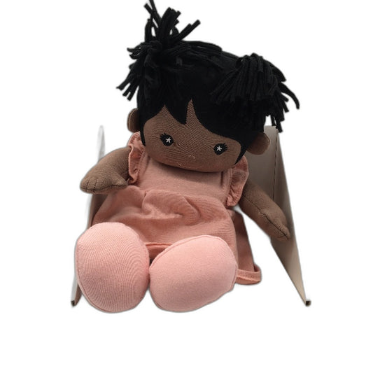 Apple Park Kids 100% Organic Cotton Mia Dusty Rose Muslin Soft Doll Ages 3+ NEW