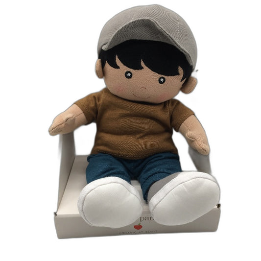 Apple Park Kids 100% Organic Cotton Grady Boy Muslin Soft Doll Ages 3+ NEW