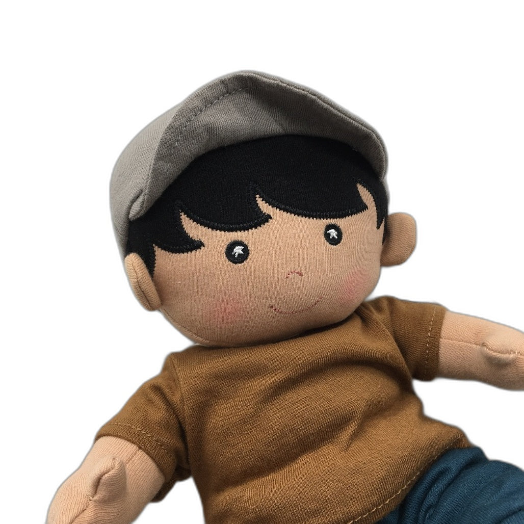 Apple Park Kids 100% Organic Cotton Grady Boy Muslin Soft Doll Ages 3+ NEW