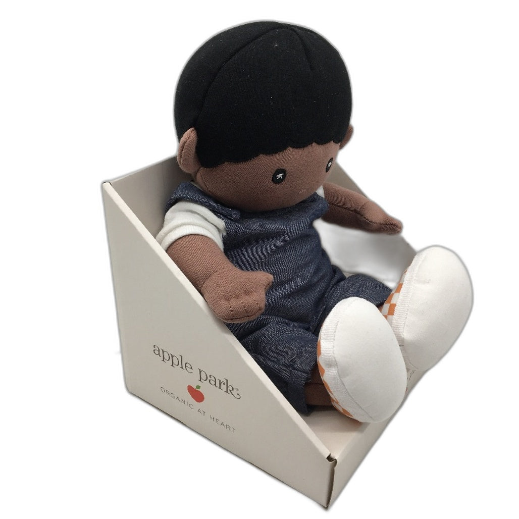 Apple Park Kids 100% Organic Cotton Alex Boy Muslin Soft Doll Ages 3+ NEW