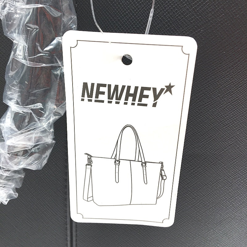 Newhey Black Leather Look Laptop Bag for Women 15.6 Inch Work Tote & Purse NEW