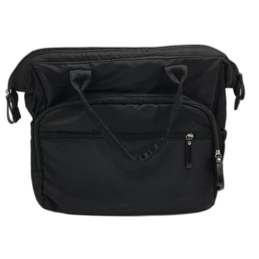 Alobel Convertable Black Soft Diaper Nappy Bag Back Pack With Change Mat NEW