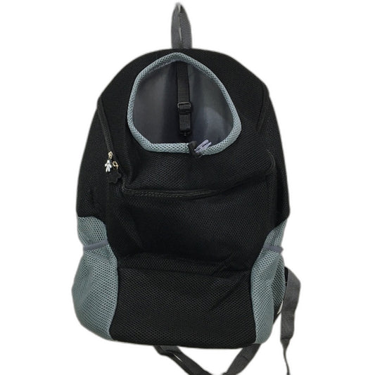 Animal Black & Grey Pet Carrier Travel Mesh Lightweight Shoulder Backpack NEW