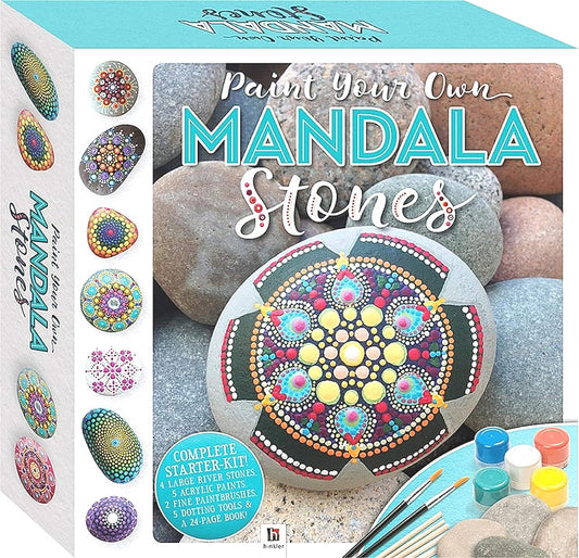Hinkler Paint Your Own Mandala Stones Hand Made Art Complete Starter Kit NEW