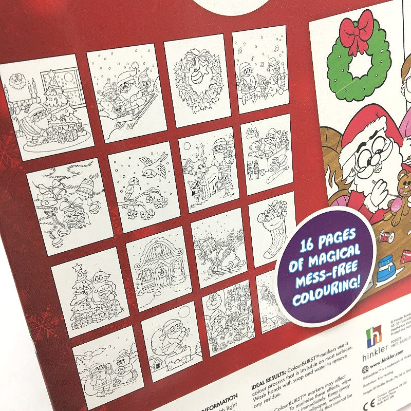 Hinkler Inkredibles Mess-Free Colourburst Christmas Colouring Pack Ages 3+ NEW