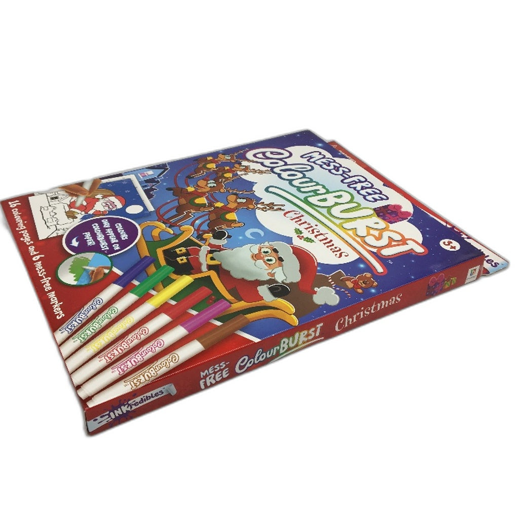 Hinkler Inkredibles Mess-Free Colourburst Christmas Colouring Pack Ages 3+ NEW
