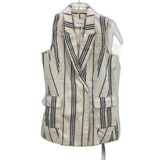 Sheike Seaside Striped Cotton Blend Double Breast Belted Top Ladies Size 12 NEW