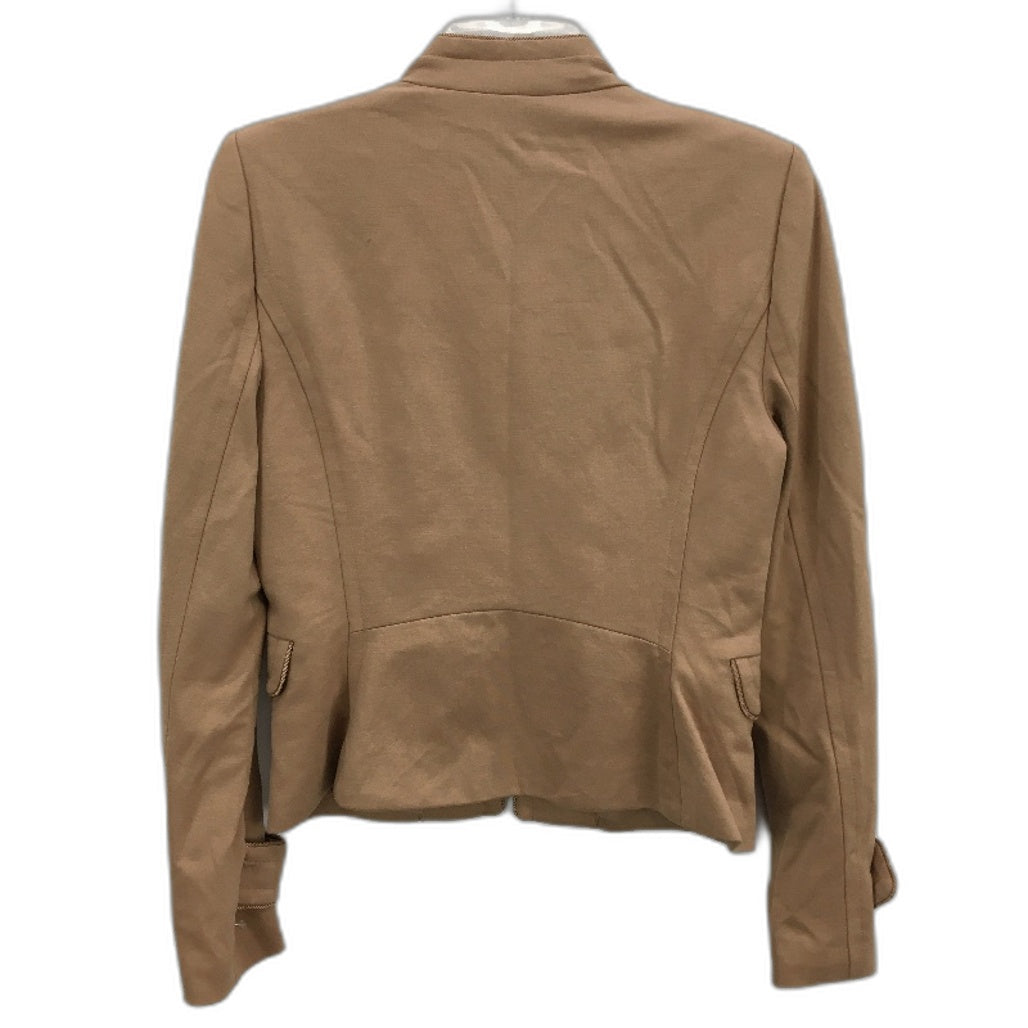 Portmans Camel Tan Gold Button Accent Conductor Style Jacket Ladies Size 10 NEW