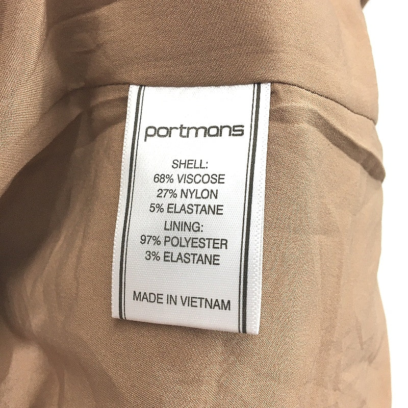 Portmans Camel Tan Gold Button Accent Conductor Style Jacket Ladies Size 10 NEW