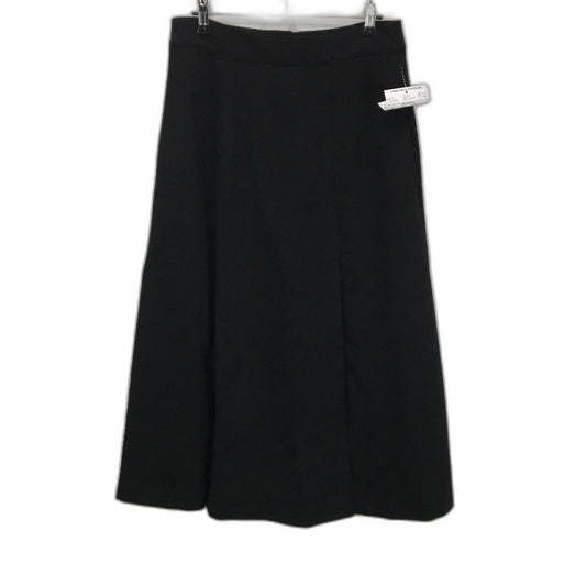 Myer Basque Sample Black Thigh Split Stretch Panelled Long Skirt Size 10 NEW