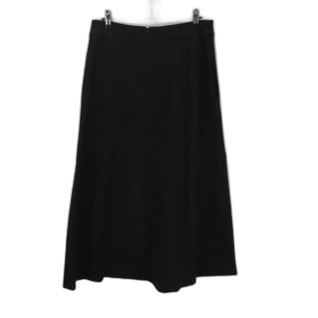 Myer Basque Sample Black Thigh Split Stretch Panelled Long Skirt Size 10 NEW