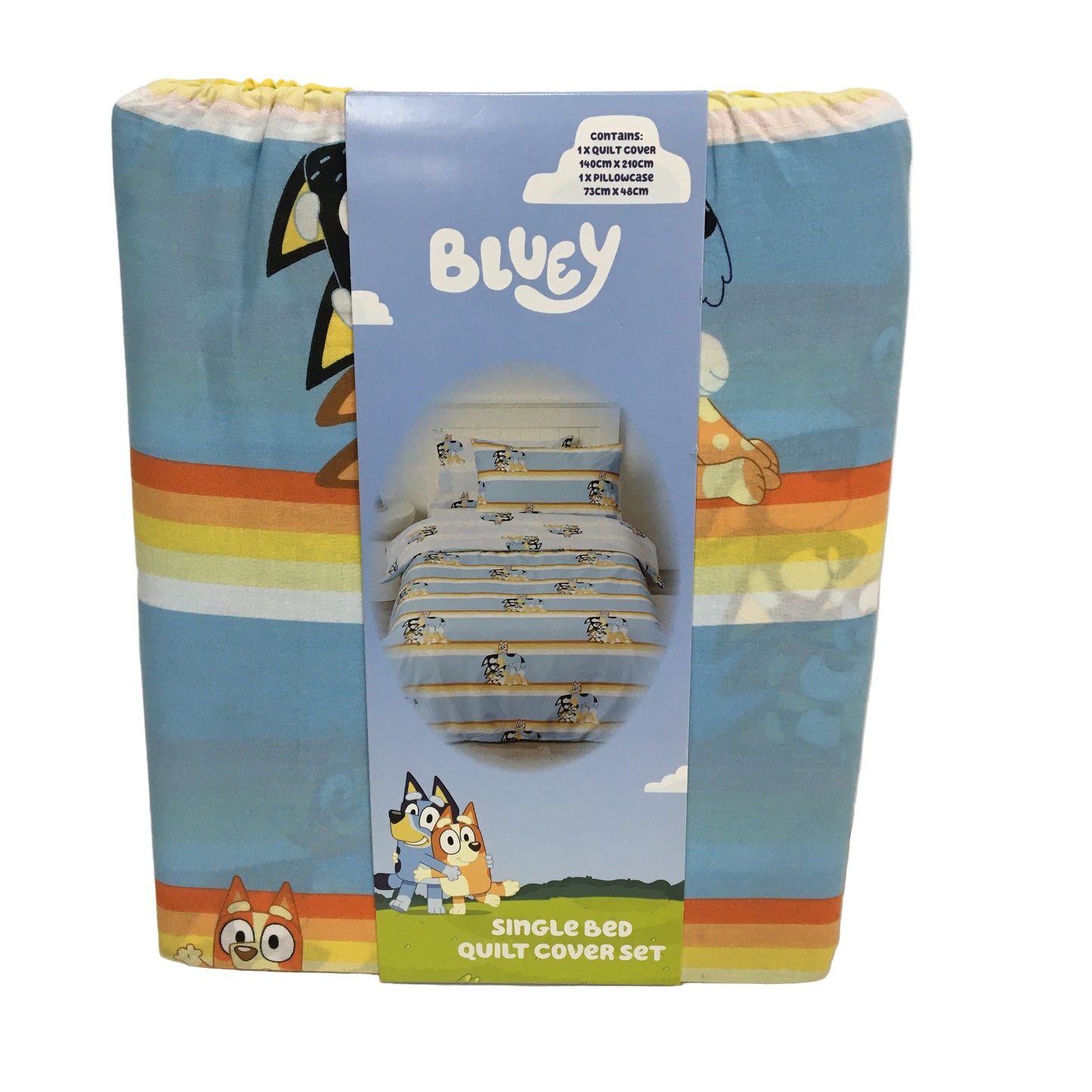 Kirkton House Bluey & Friends 100% Cotton Reversible Quilt Cover Set SINGLE NEW