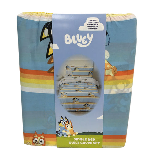 Kirkton House Bluey & Friends 100% Cotton Reversible Quilt Cover Set SINGLE NEW