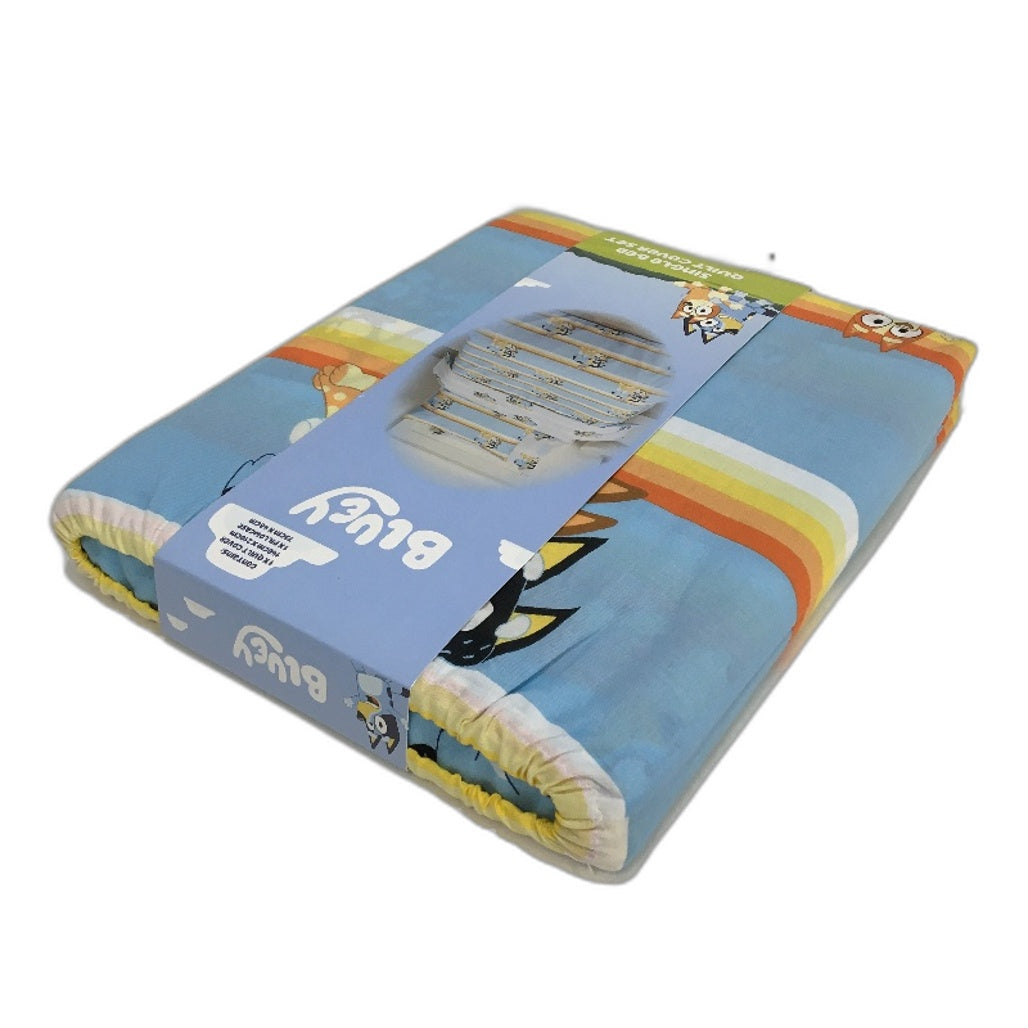Kirkton House Bluey & Friends 100% Cotton Reversible Quilt Cover Set SINGLE NEW