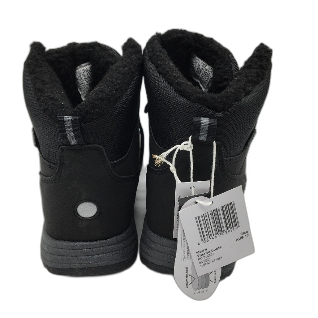 Crane Snow Extreme Thermoboots Fleece Lined Lace Up Black Mens Size 10 NEW