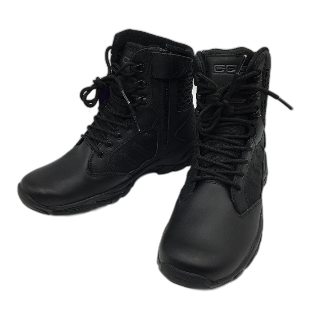 CQR Water Repell Military Tactical Black Combat Work Boots Mens Size US 9.5 NEW