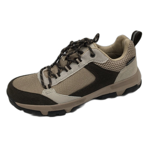Crane Low Cut Lace Up Brown Tan Hiking Sneaker Style Shoes Ladies Size 8 NEW