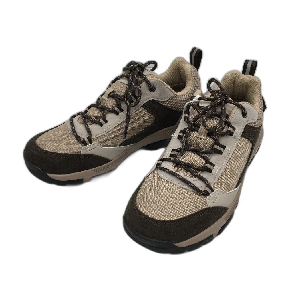 Crane Low Cut Lace Up Brown Tan Hiking Sneaker Style Shoes Ladies Size 8 NEW