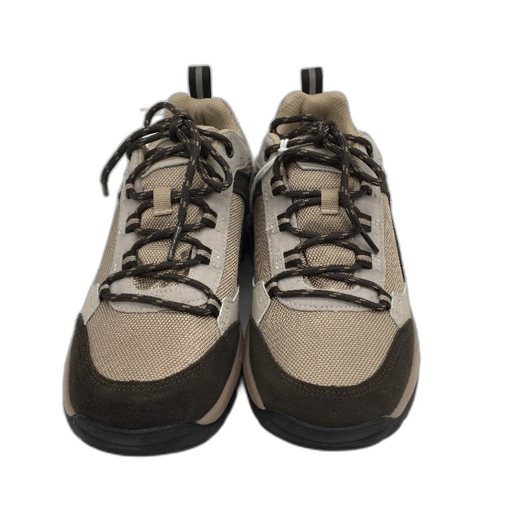 Crane Low Cut Lace Up Brown Tan Hiking Sneaker Style Shoes Ladies Size 8 NEW