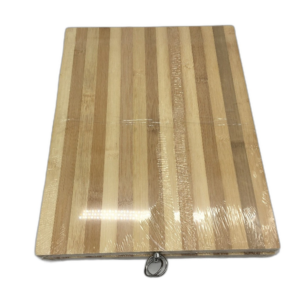 TopChef 2 Pack Non Slip Bamboo Wood Brown Chopping Boards 40x30cm NEW