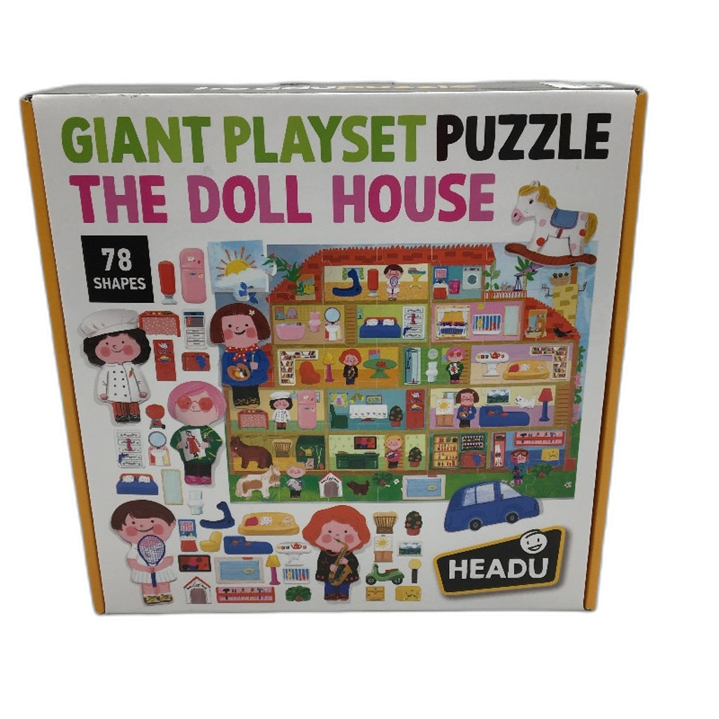 Headu 42 Piece The Doll House Giant Playset Tactile Tile Puzzle Set NEW