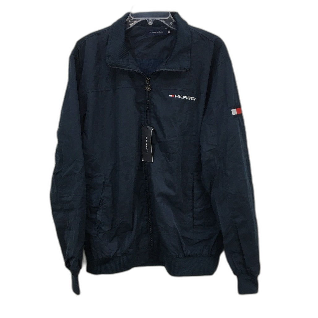 Tommy Hilfiger Thin Mesh Lined Navy Blue Yacht Jacket Boys Size 2XL NEW