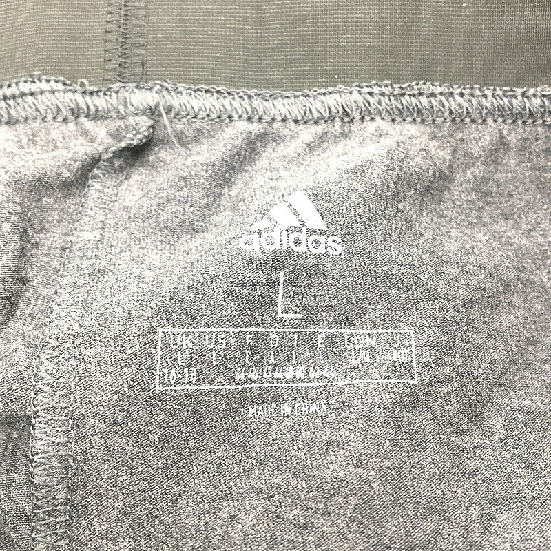 Adidas Loungewear Essentials 3 Stripes Grey Marle Leggings Ladies Size Large NEW