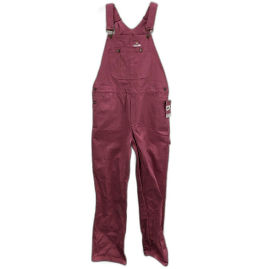 Dickies x Pantone Carpenter Malaga Pink Denim Overalls Ladies Size Medium NEW