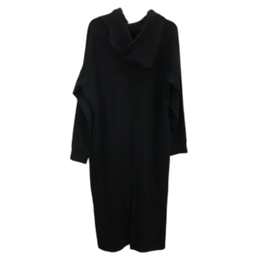 Decjuba D-Luxe Basics Neoprene Hoodie Black Maxi Dress Ladies Size XL NEW