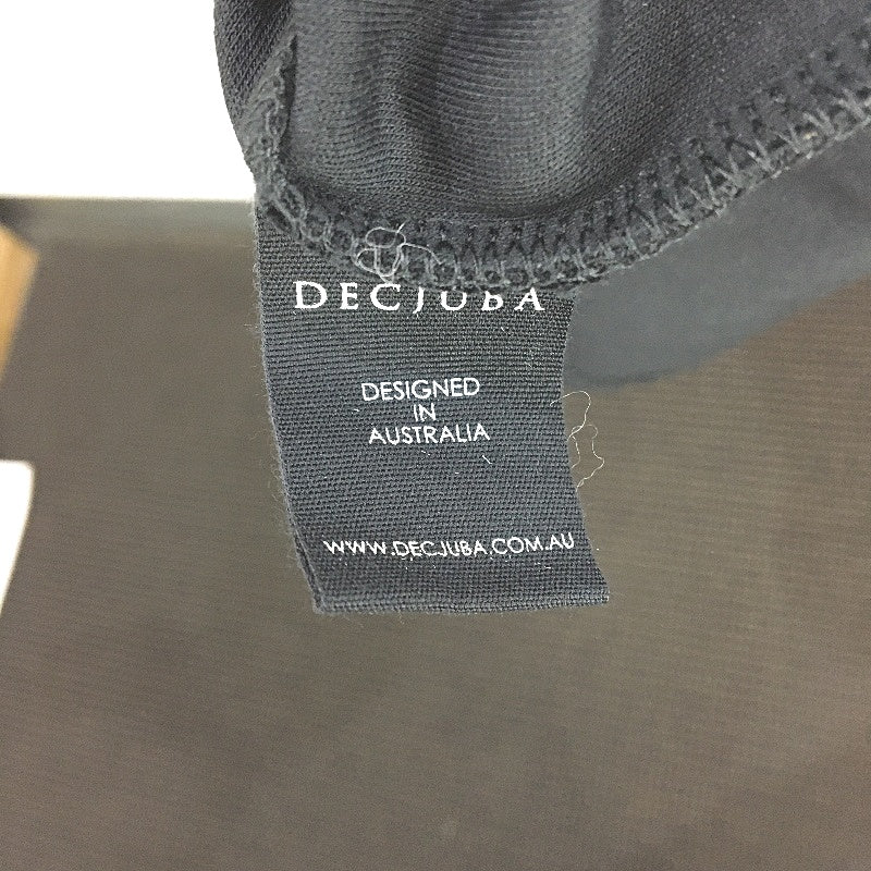 Decjuba D-Luxe Basics Neoprene Hoodie Black Maxi Dress Ladies Size XL NEW