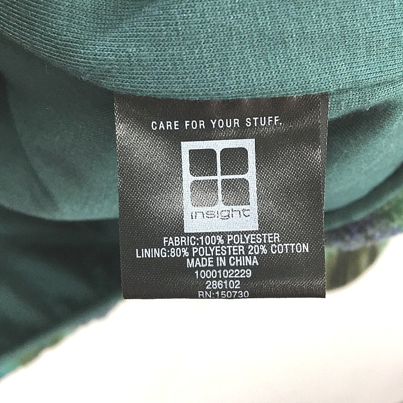 Insight Abstract Green Polar Fleece Quarter Zip Jumper Mens Size Small NEW