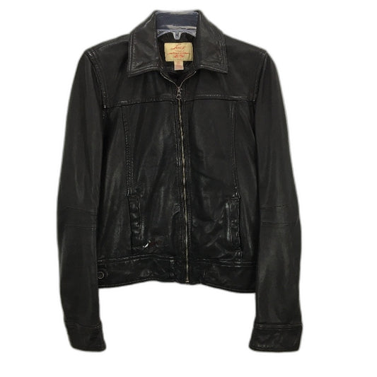 Levi's Positively Superior Vintage Black Leather Biker Jacket Ladies Size Medium