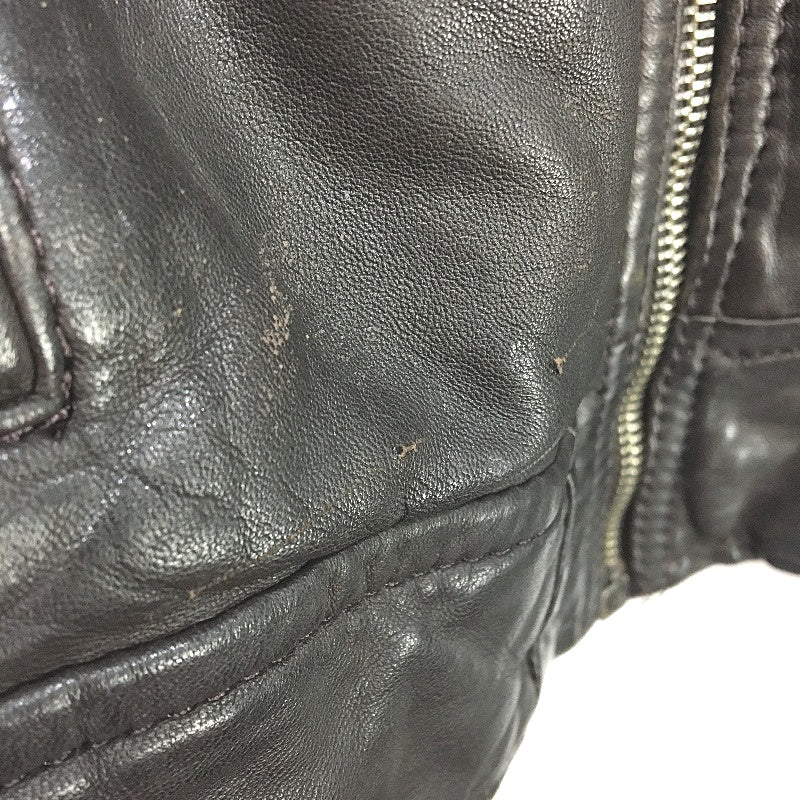 Levi's Positively Superior Vintage Black Leather Biker Jacket Ladies Size Medium