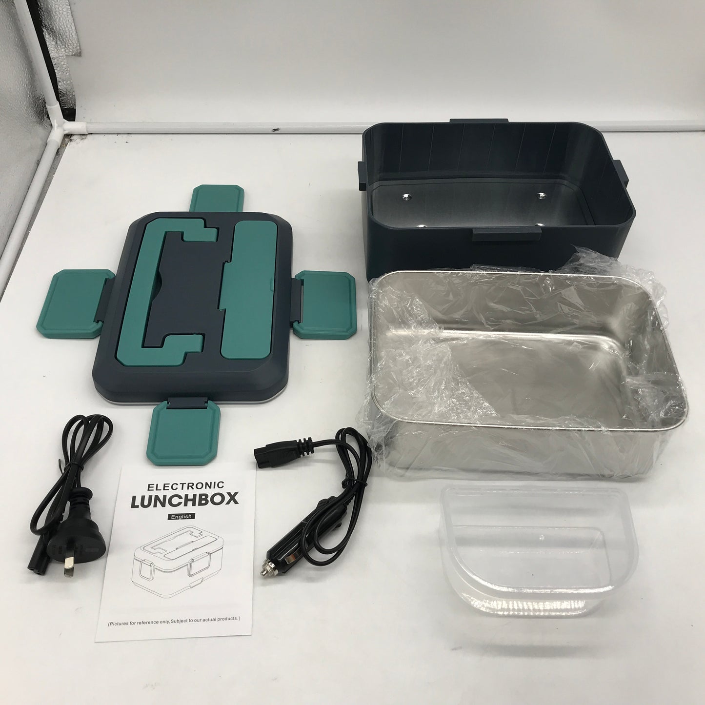 2.5L Portable Electric 90W Green Bentou Box with Insulated Lunchbag NEW