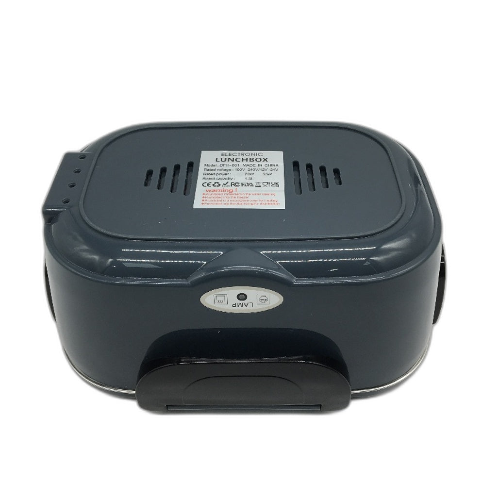 1.5L Electric Bentou Lunchbox with Insulated Carrybag in Grey Black NEW