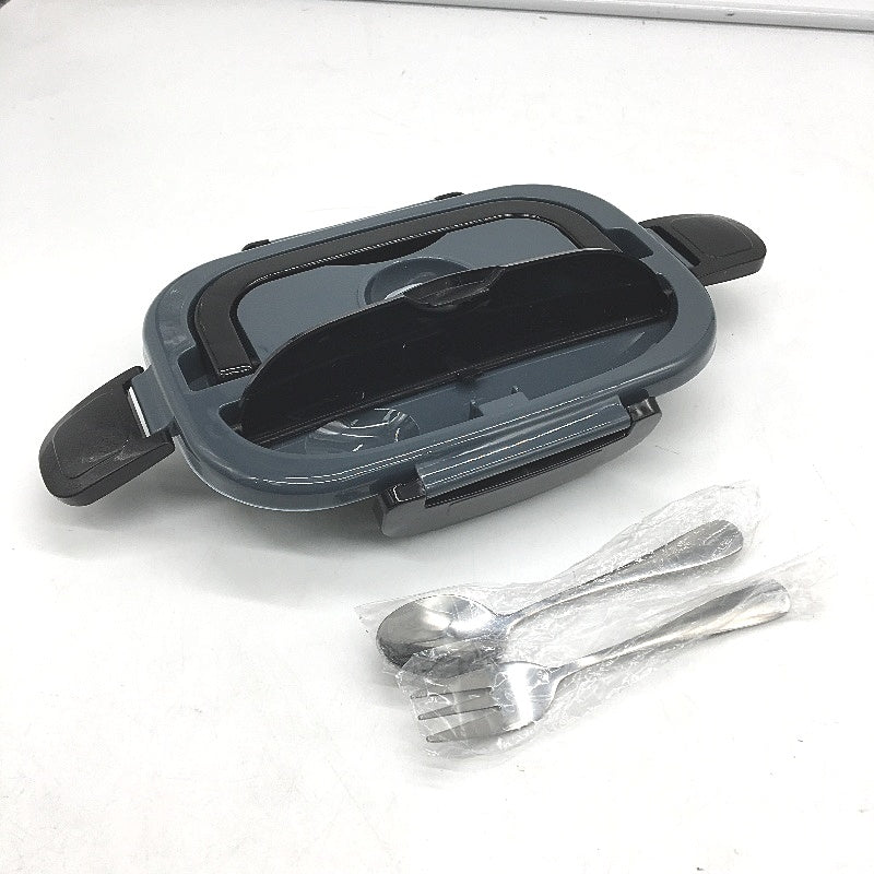 1.5L Electric Bentou Lunchbox with Insulated Carrybag in Grey Black NEW