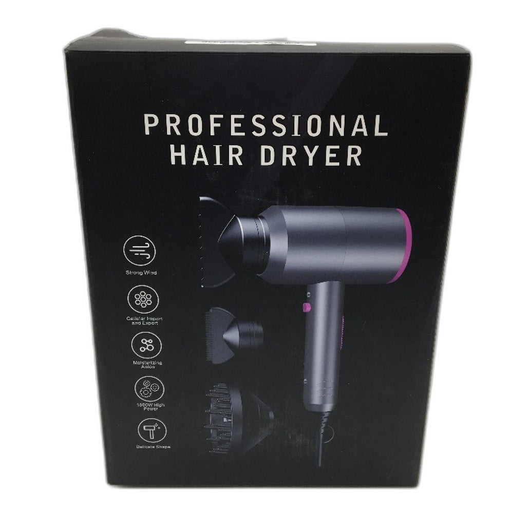 3 in 1 3 Temperature 220-240V 50Hz 1800W High Power Professional Hair Dryer NEW