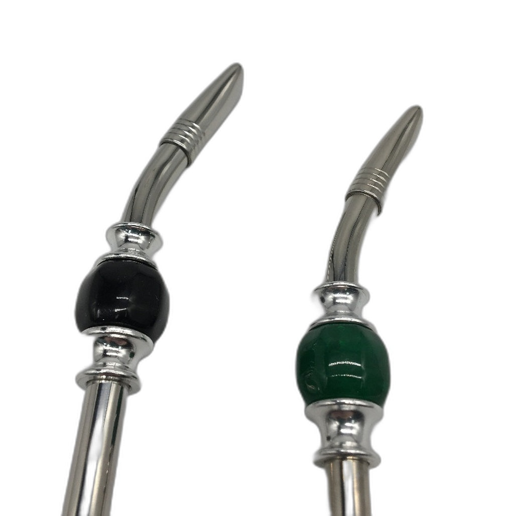 Cuopru Set of 2 Yerba Mate Bombillas Set Reusable Stainless Steel Straws NEW