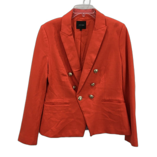 Portmans Fully Lined Double Breasted Orange Blazer Jacket Ladies Size AU 14