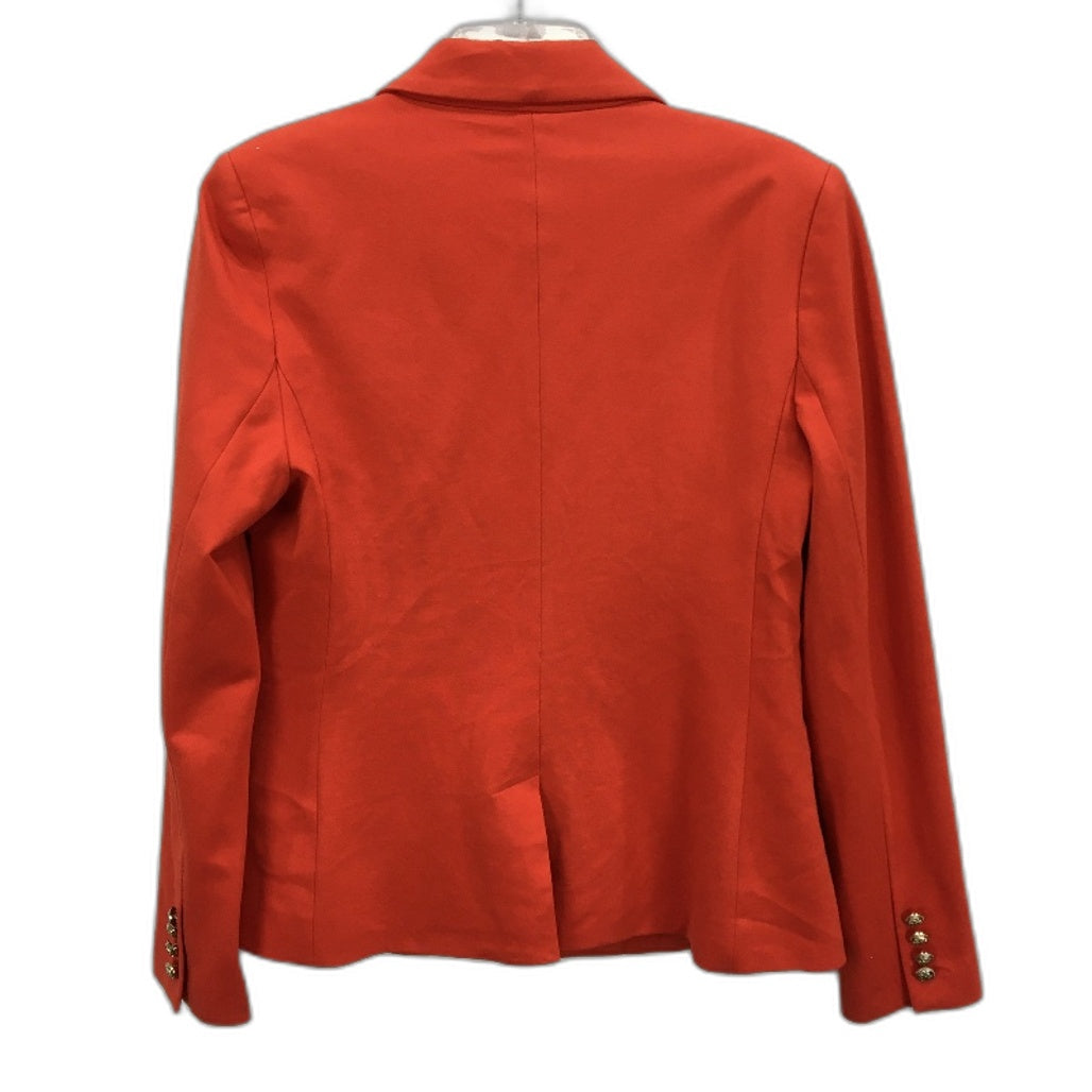 Portmans Fully Lined Double Breasted Orange Blazer Jacket Ladies Size AU 14