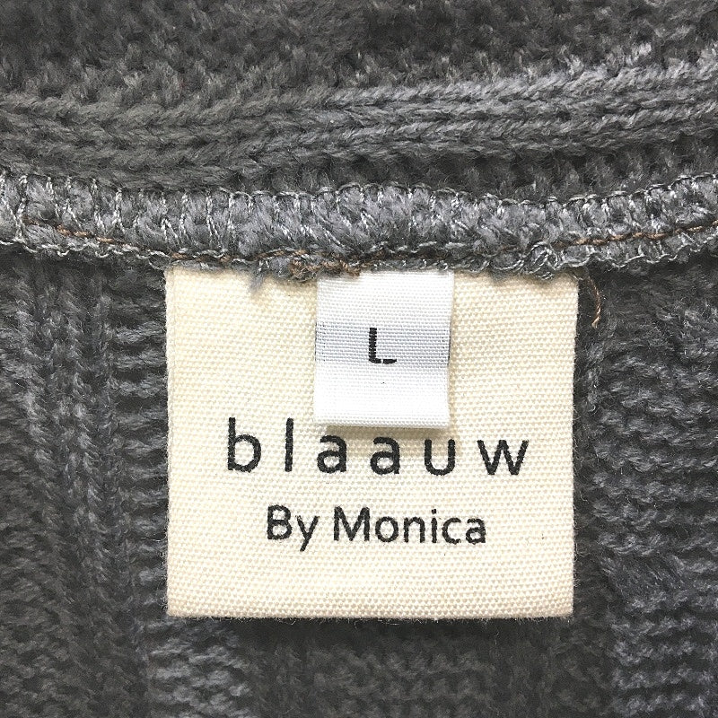 Blauuw by Monica Turtleneck Wool Knit Grey Maxi Dress Ladies Size Large