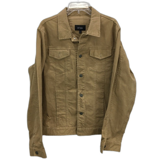 Oxford Classic Essentials Khaki Brown Cotton Denim Jacket Mens Size XL