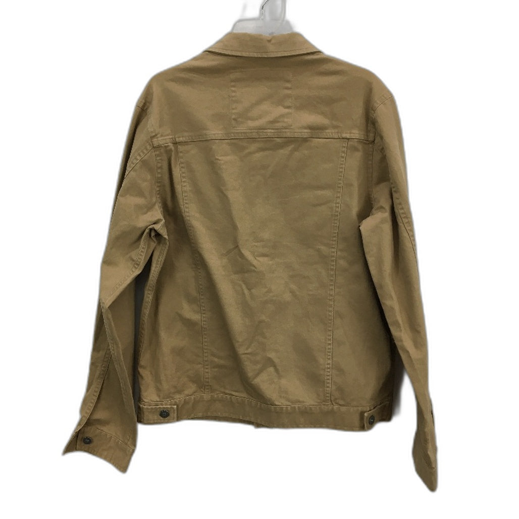 Oxford Classic Essentials Khaki Brown Cotton Denim Jacket Mens Size XL