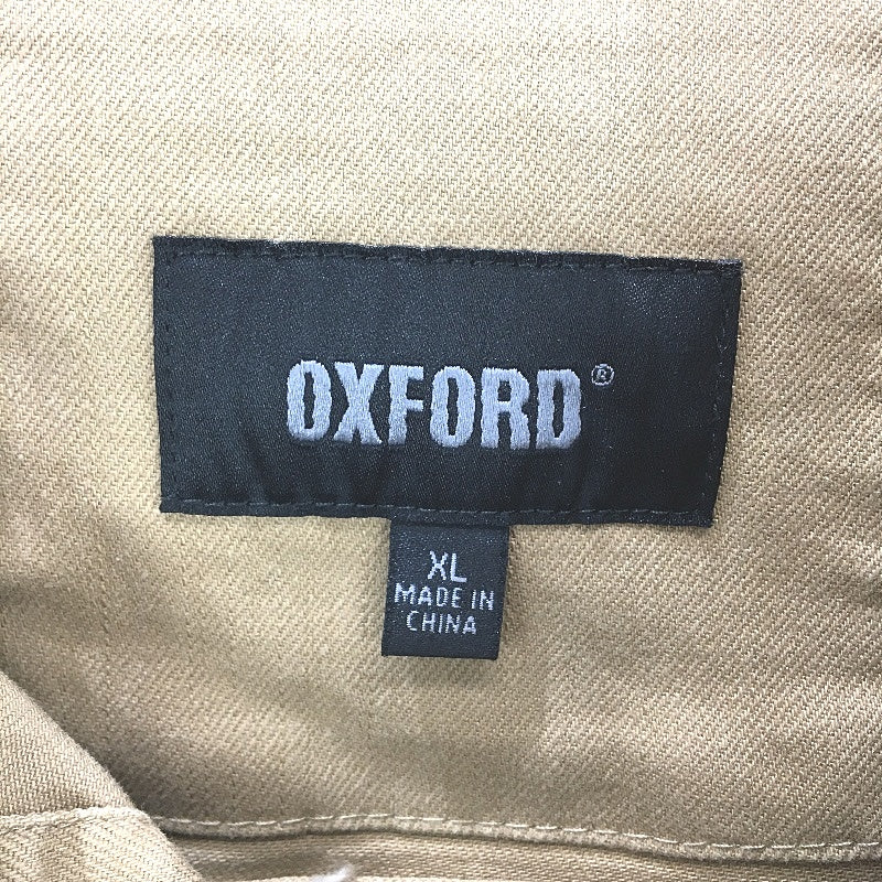 Oxford Classic Essentials Khaki Brown Cotton Denim Jacket Mens Size XL