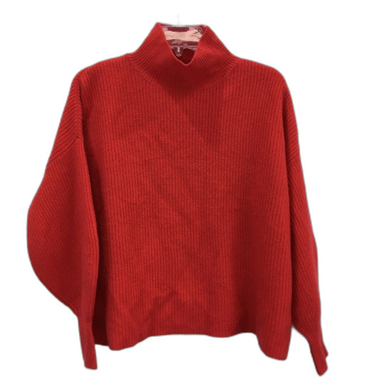 Veronika Maine Wool Cashmere Blend Knitted Red Sweater Ladies Size Small
