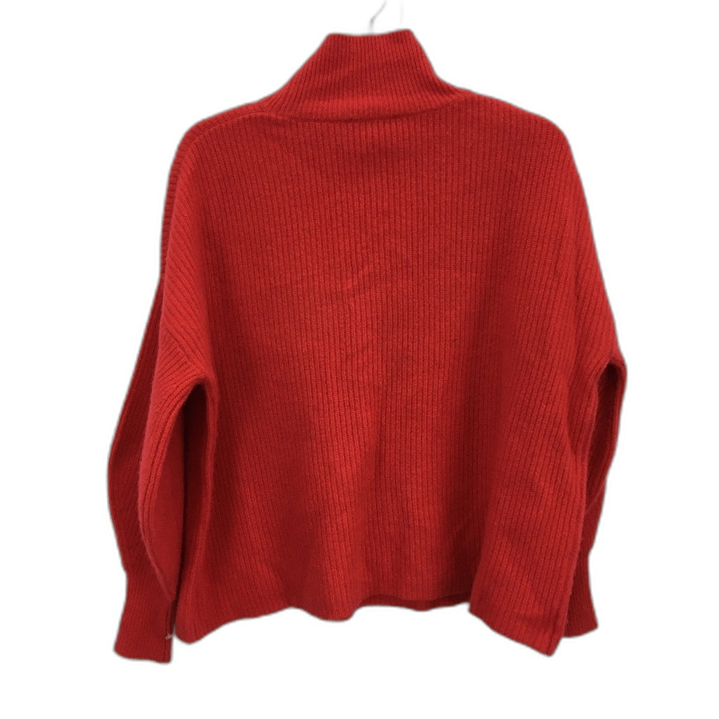 Veronika Maine Wool Cashmere Blend Knitted Red Sweater Ladies Size Small