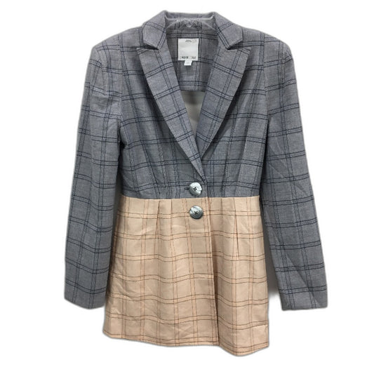 C/MEO Collective Light On Two Block Grey Pink Blazer Dress Ladies Size Small
