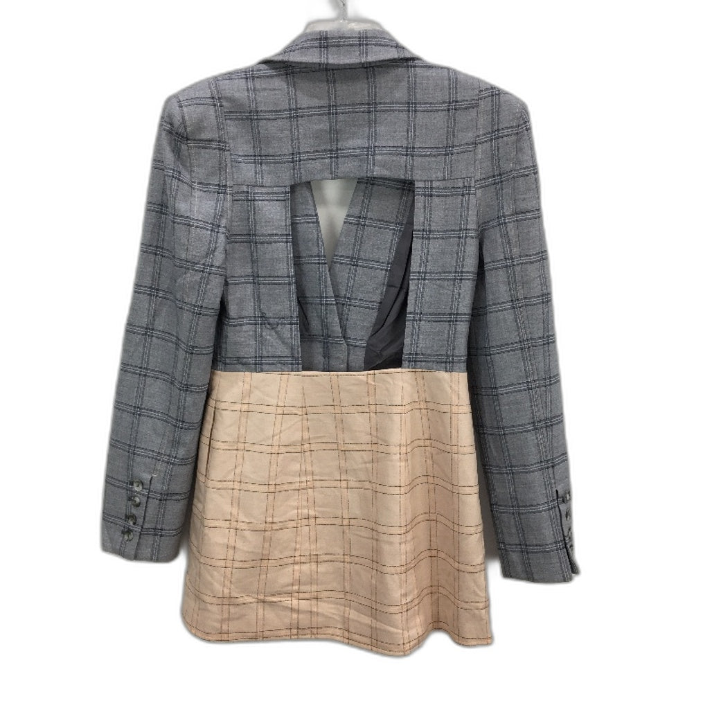 C/MEO Collective Light On Two Block Grey Pink Blazer Dress Ladies Size Small