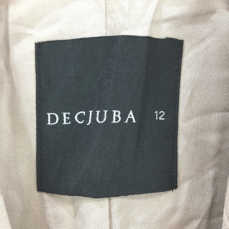 Decjuba Double Breasted Fully Lined Beige Blazer Jacket Ladies Size AU 12