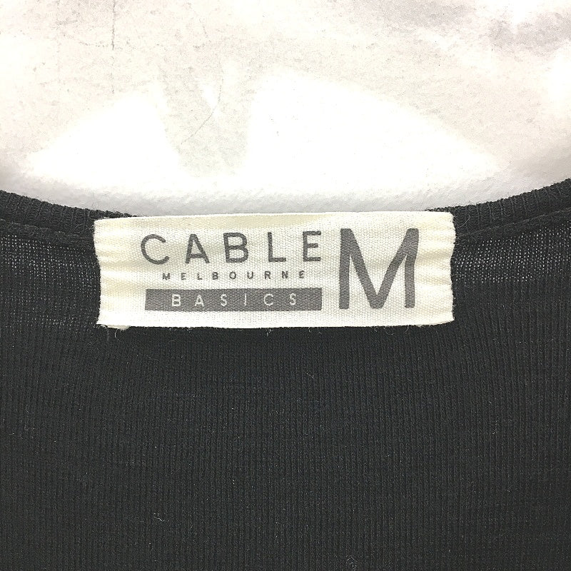 Cable Melbourne Fine Knitted Thin Relaxed Black Sweater Dress Ladies Size Medium